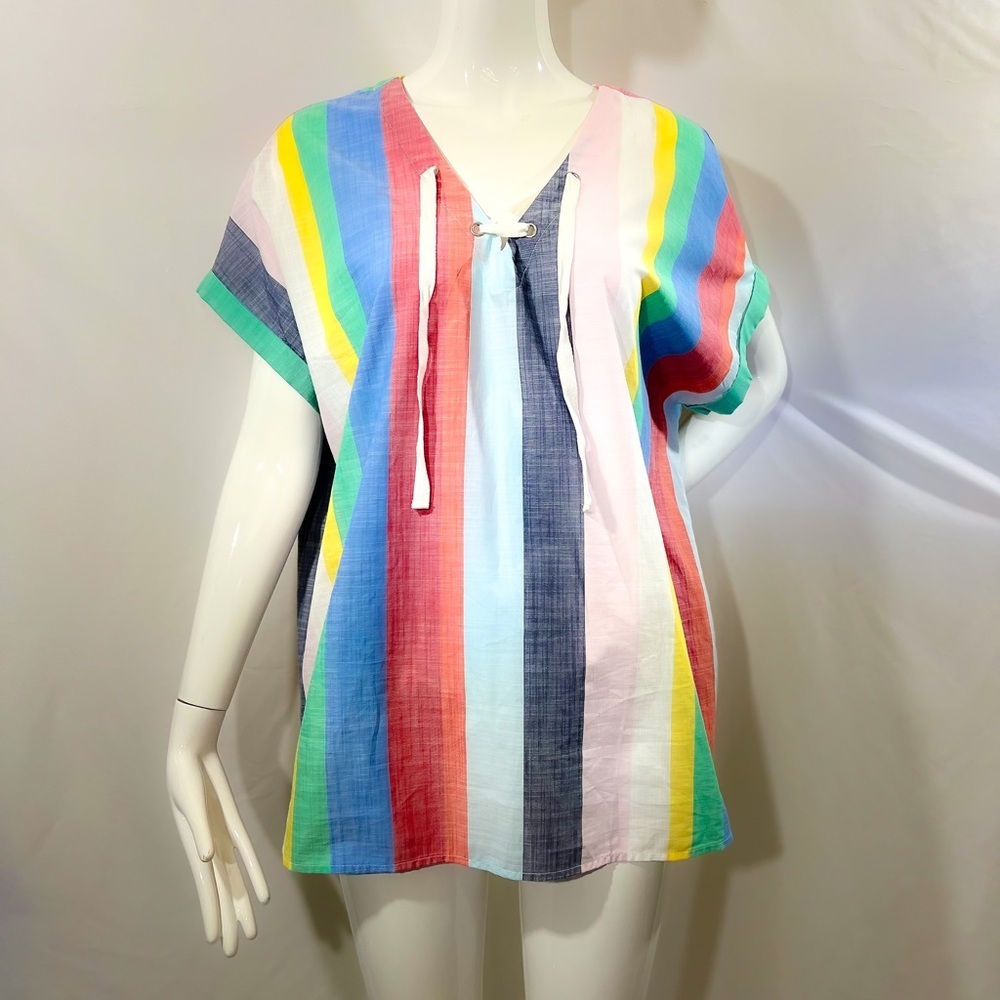 NWOT TOMMY HILFIGER Women’s Multicolored Pullover Top Size: Large